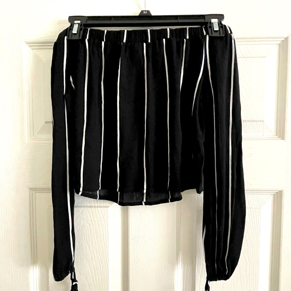 Off the shoulder crop top